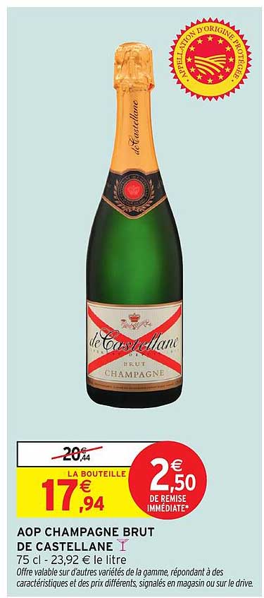 AOP CHAMPAGNE BRUT DE CASTELLANE