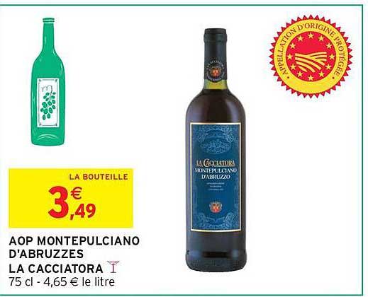 AOP MONTEPulciano D'ABRUZZES LA CACCIATORA