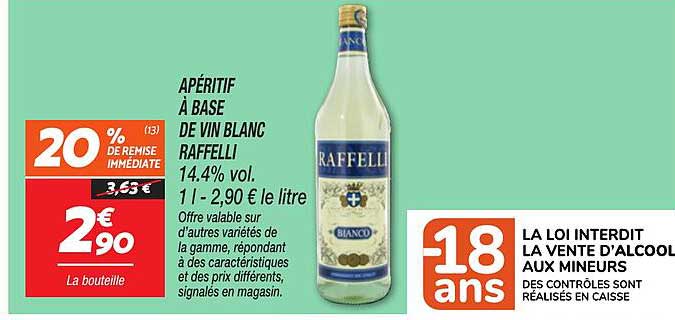 APÉRITIF À BASE DE VIN BLANC RAFFELLI