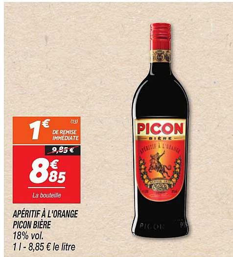 APÉRITIF À L'ORANGE PICON BIÈRE
