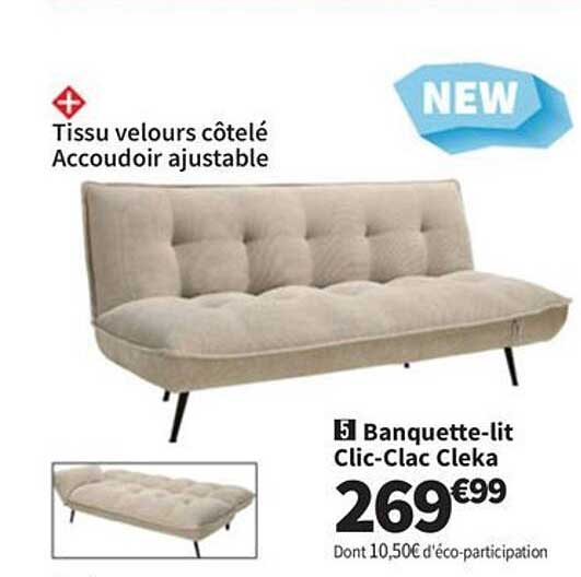 Banquette-lit Clic-Clac Cleka