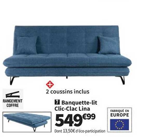 Banquette-lit Clic-Clac Lina