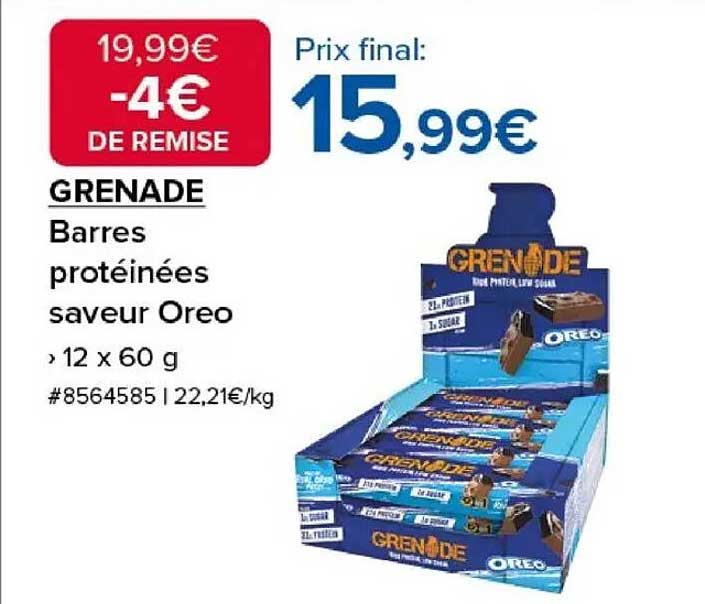 BARRES PROTÉINÉES SAVEUR OREO