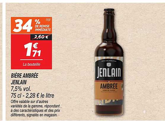 BIÈRE AMBRÉE JENLAIN
