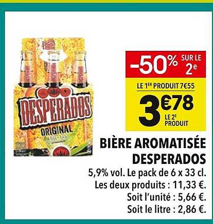 BIÈRE AROMATISÉE DESPERADOS