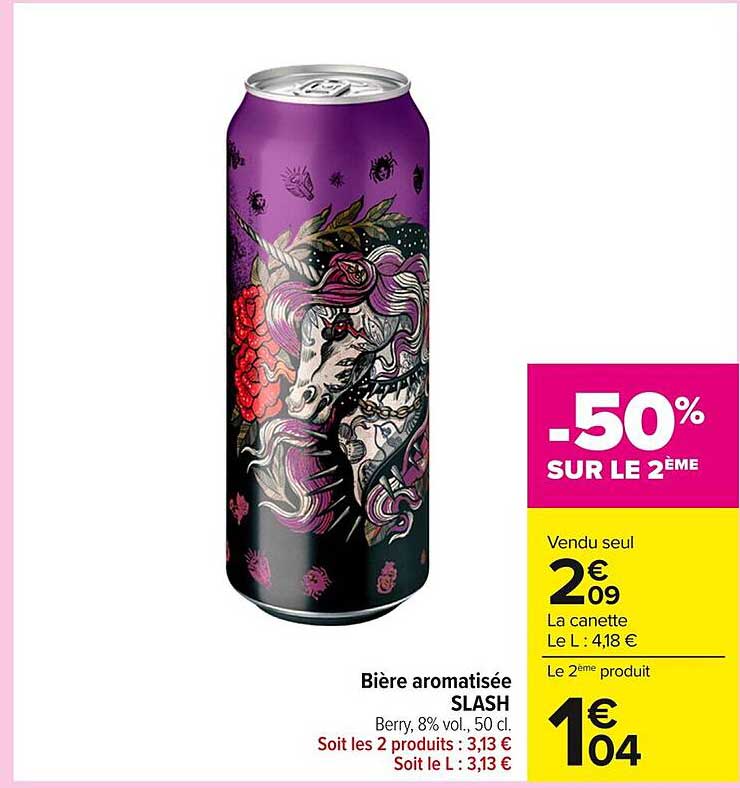 Bière aromatisée SLASH