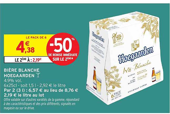 BIÈRE BLANCHE HOEGAARDEN