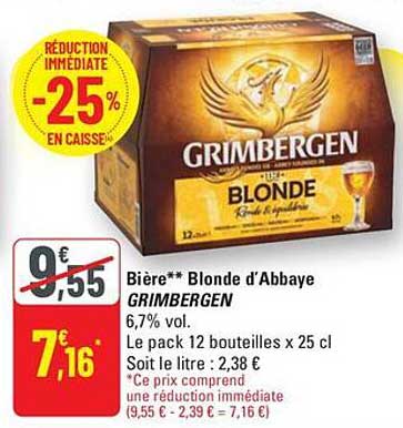 Bière Blonde d’Abbayes GRIMBERGEN