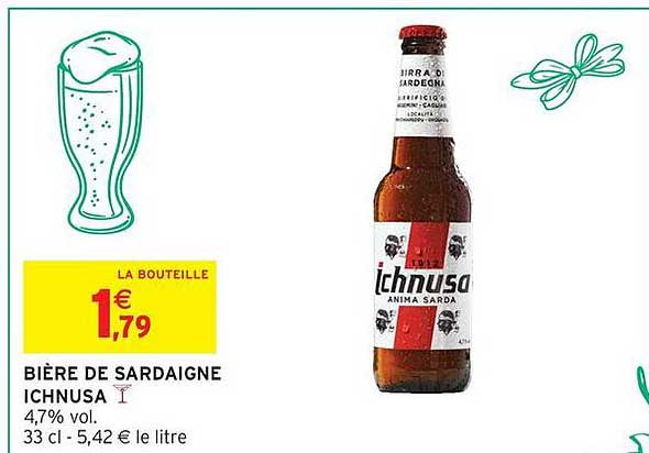 BIÈRE DE SARDIGNE ICHNUSA