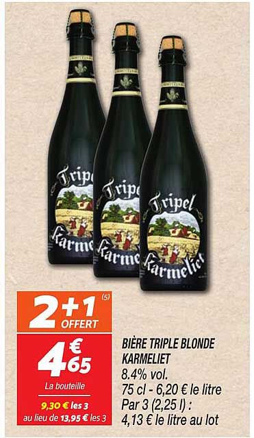 BIÈRE TRIPLE BLONDE KARMELIET