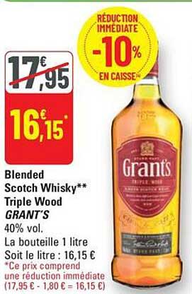 Blended Scotch Whisky** Triple Wood GRANT'S 40% vol.