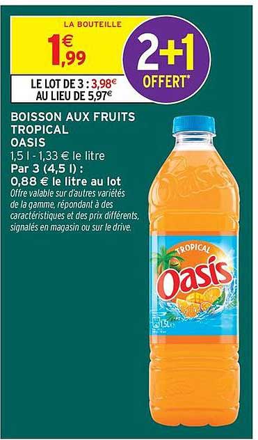 Boisson aux Fruits Tropical Oasis