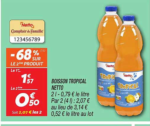 BOISSON TROPICAL NETTO