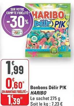 Bonbons Délir P!K HARIBO