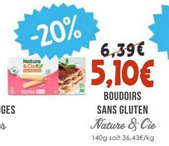 Boudoirs sans gluten Nature & Cie