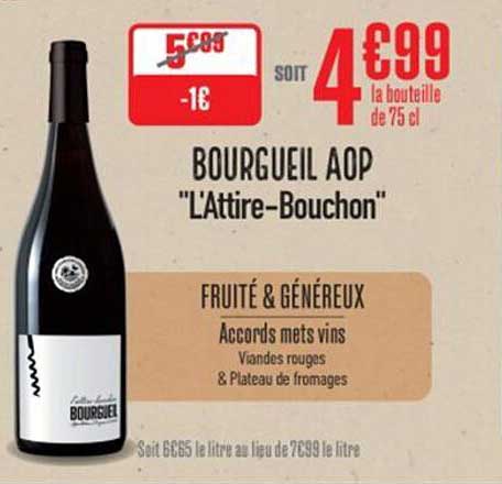BOURGUEIL AOP "L'Attire-Bouchon"