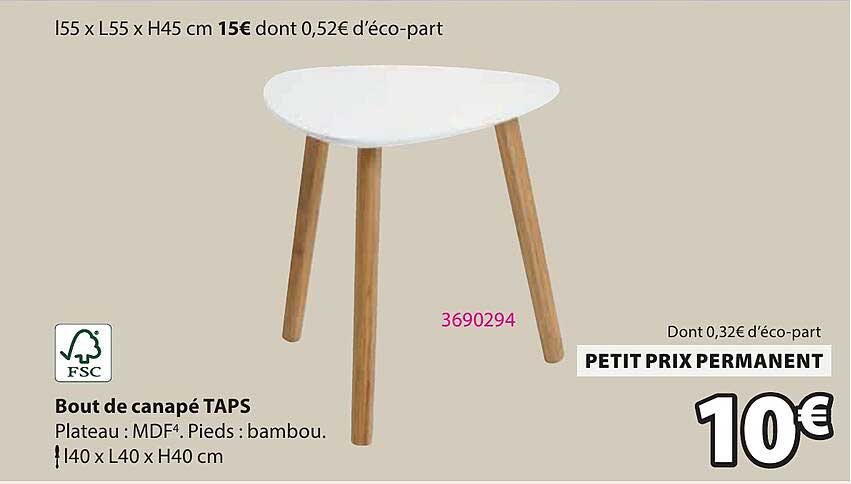 Bout de canapé TAPS