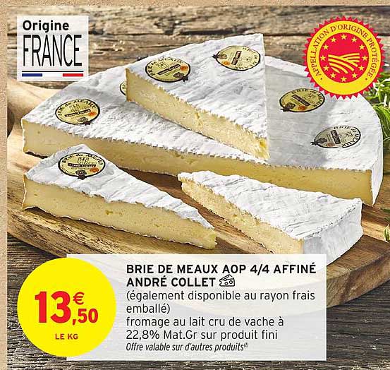 BRIE DE MEAUX AOP 4/4 AFFINÉ ANDRÉ COLLET