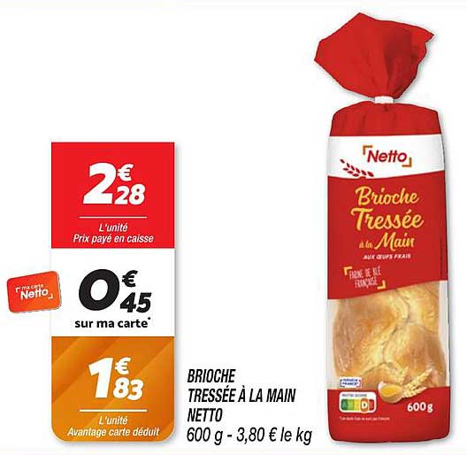 BRIOCHE TRESSÉE À LA MAIN