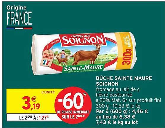 BUCHE SAINTE MAURE SOIGNON