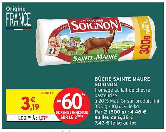 Bûche Sainte Maure Soignon