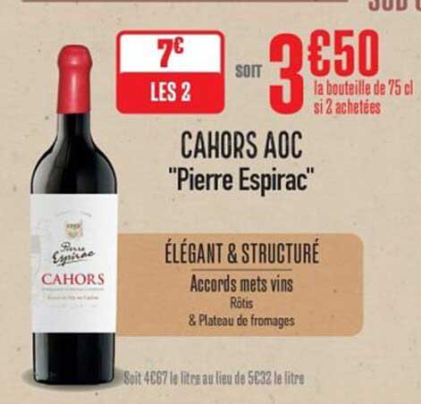 CAHORS AOC "Pierre Espirac"