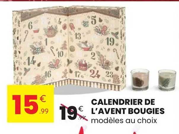 CALENDRIER DE L’AVENT BOUGIES