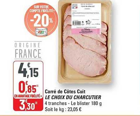 Carré de Côtes Cuit