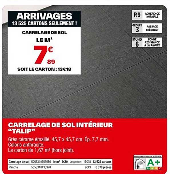 CARRELAGE DE SOL INTÉRIEUR “TALIP”