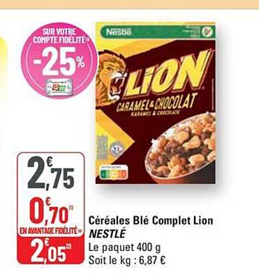 Céréales Blé Complet Lion NESTLÉ