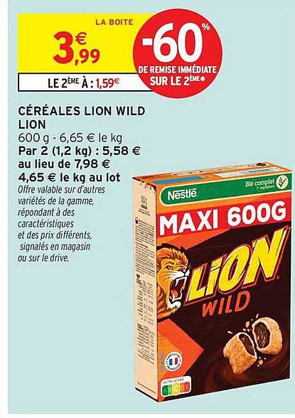 CÉRÉALES LION WILD LION
