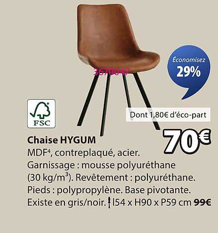 Chaise HYGUM