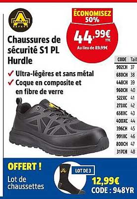 Chaussures de sécurité S1 PL Hurdle