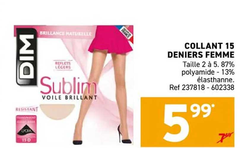 COLLANT 15 DENIERS FEMME