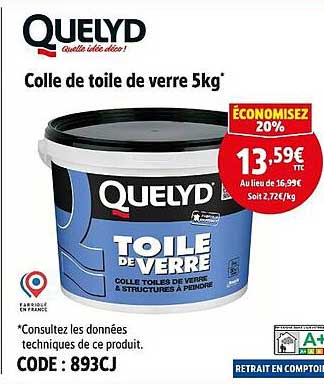 Colle de toile de verre 5kg
