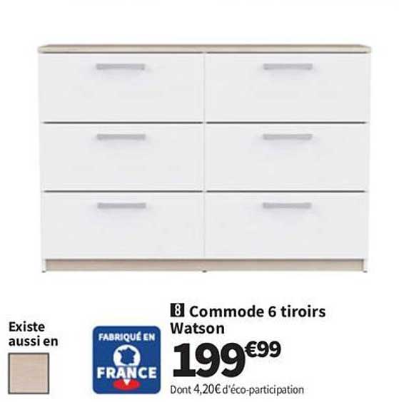 Commode 6 tiroirs Watson