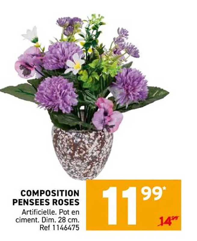 COMPOSITION PENSEES ROSES