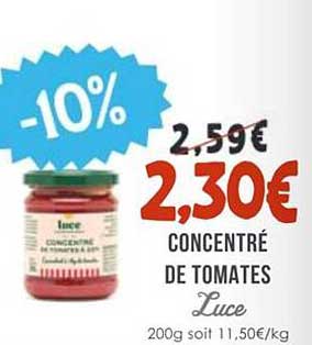 CONCENTRÉ DE TOMATES Luce