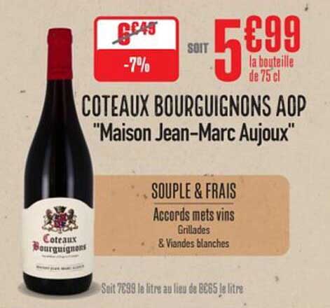 COTEAUX BOURGUIGNONS AOP "Maison Jean-Marc Aujoux"