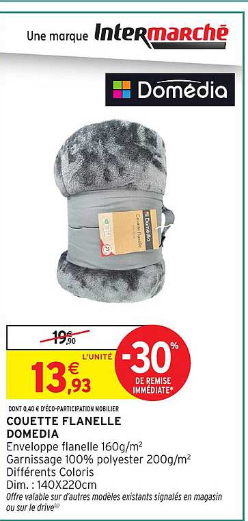 COUETTE FLANELLE DOMEDIA