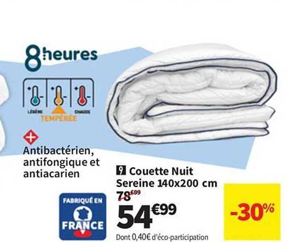 Couette Nuit Sereine 140x200 cm