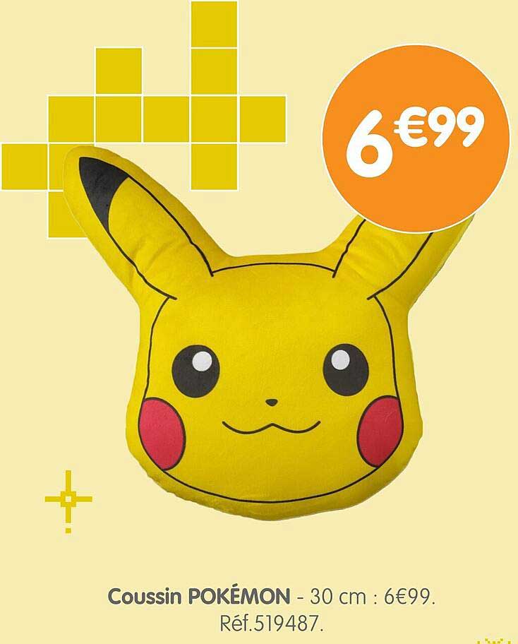 Coussin POKÉMON - 30 cm : 6€99