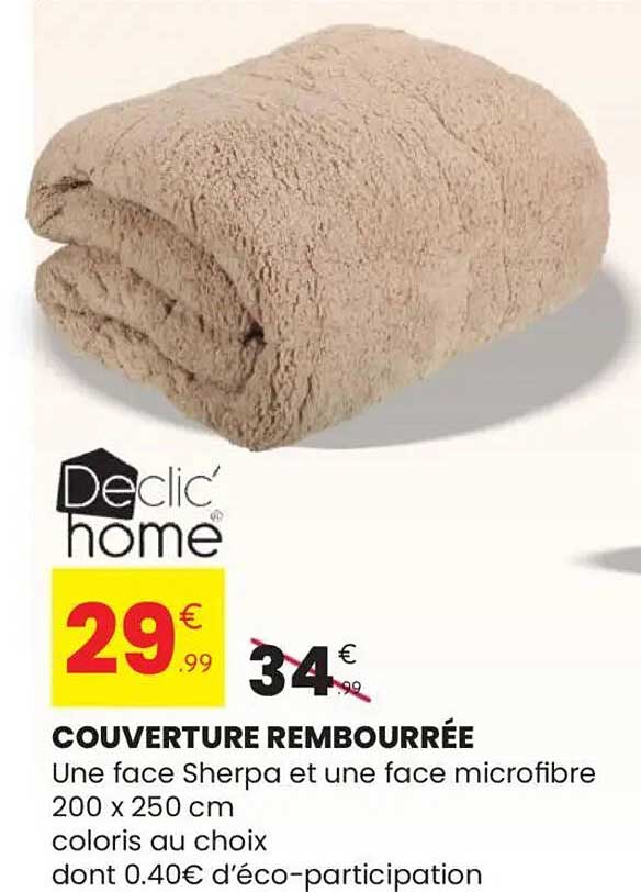 COUVERTURE REMBOURRÉE