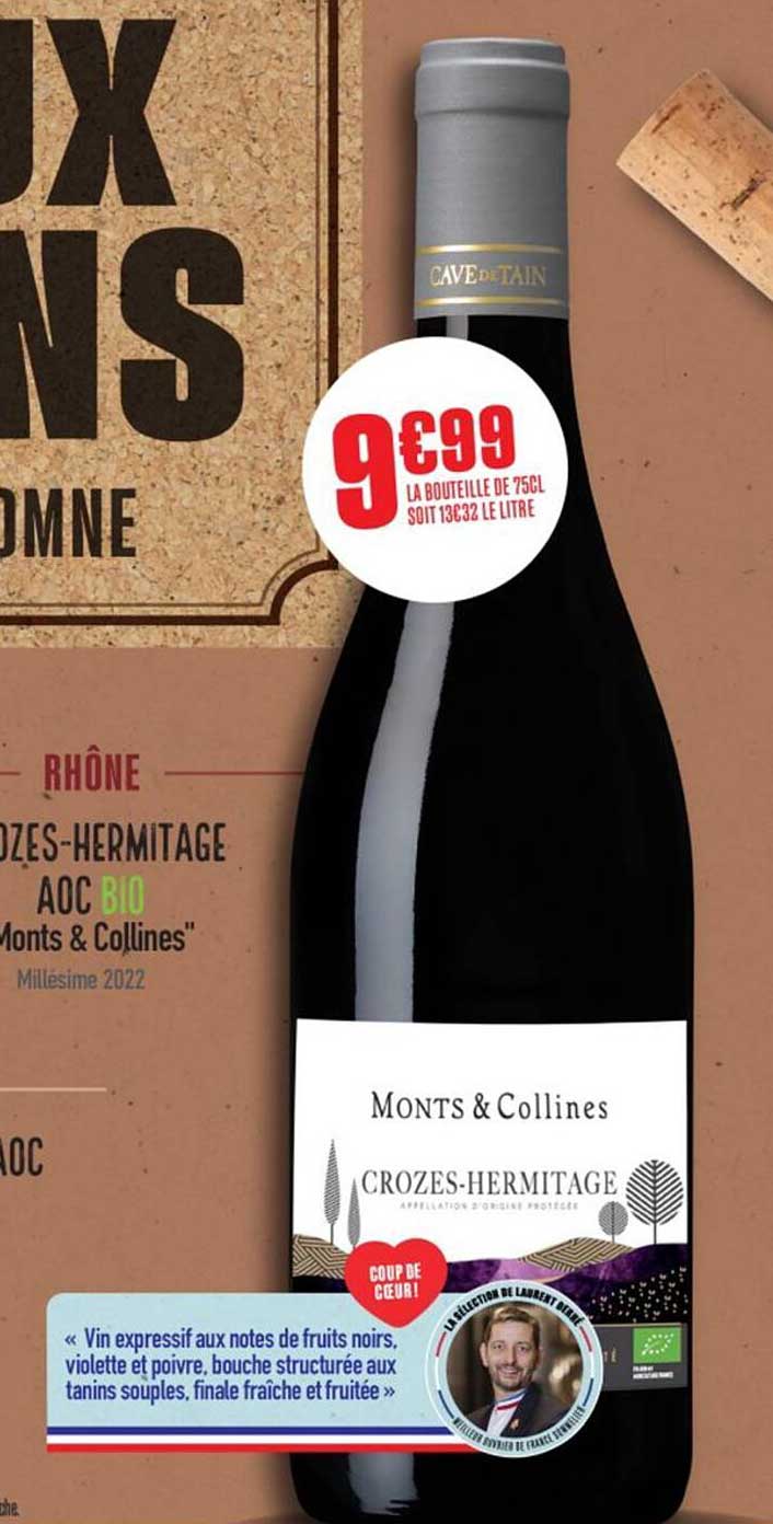 CROZES-HERMITAGE AOC BIO "Monts & Collines"