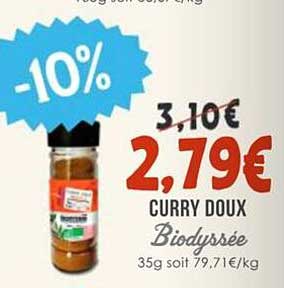 Curry Doux Biodysserée