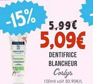 DENTIFRICE BLANCHEUR Coslys
