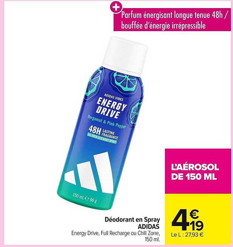 Déodorant en Spray ADIDAS