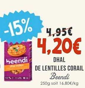 DHAL DE LENTILLES CORAIL Beendi