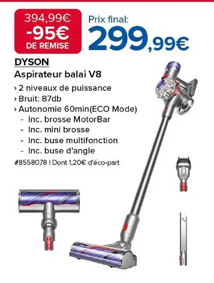 DYSON Aspirateur balai V8