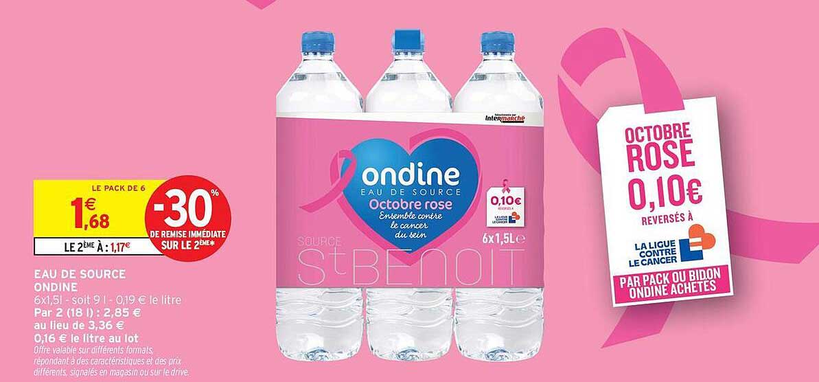 EAU DE SOURCE ONDINE - OCTOBRE ROSE